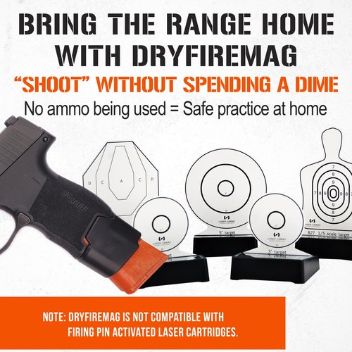 DRYFIREMAG Sig P365 9mm Dry Fire Training Mag | Firearm Dry Fire Practice | NOT Compatible with Laser Cartridges or Aftermarket Parts | Target Practice Shooting