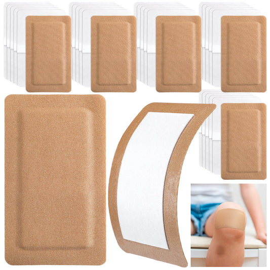 Geiserailie 30 Pcs Flexible Extra Large Adhesive Soft Bandages 5" x 3" Sterile Fabric Adhesive Bandages with Non Stick Pad, Latex Free for Care and Protect Wounds Bed Sores Burn Individually Wrapped