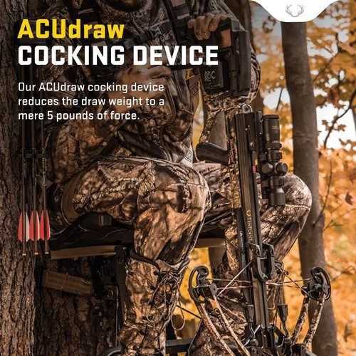 TenPoint ACUdraw Hand Crank, Black - 6061 T6 Aluminum Arm & Nylon Knob - Holster Not Included