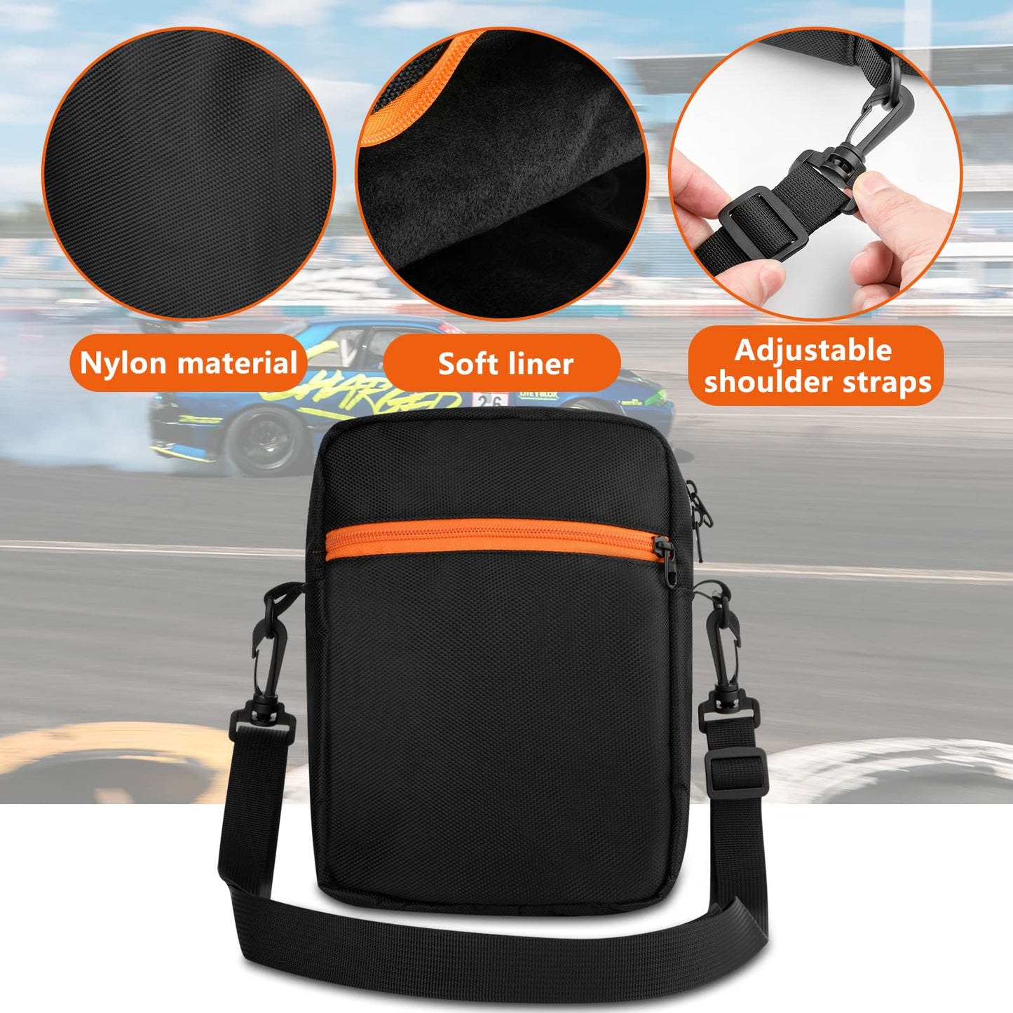 Xxerciz Soft Case for Bushnell Velocity Speed Gun, Nylon Travel Carrying Protective Bag for Baseball Training Speed Radar Gun (Case Only)