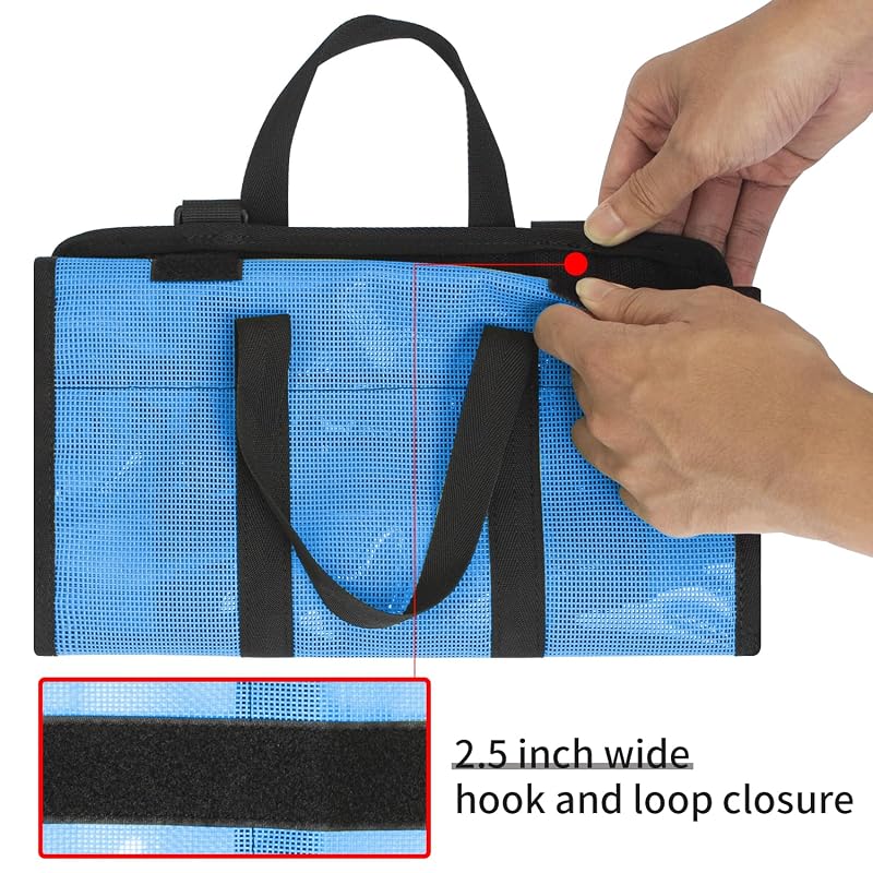 Medium Lure Bag 6 Pocket PVC Protective Cover - Durable Textilene Mesh Tackle Storage