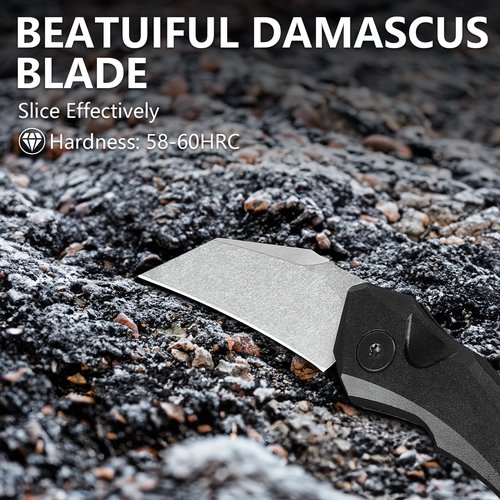 8Cr13Mov Steel Folding Knife with Clip, Foldable Knife with gray aluminum handle, Portable Pocket Knives for Men Ideal for Outdoors and Everyday Cutting, father's day pocket knife