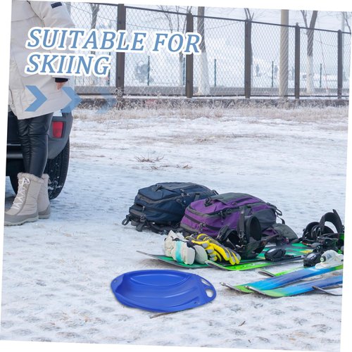 Totority Plastic Sand Sled for Snow Grass and Beach with Pull Rope Versatile Sliding Board for Boy Girl and Adults Outdoor Sled for Family Fun and Adventures
