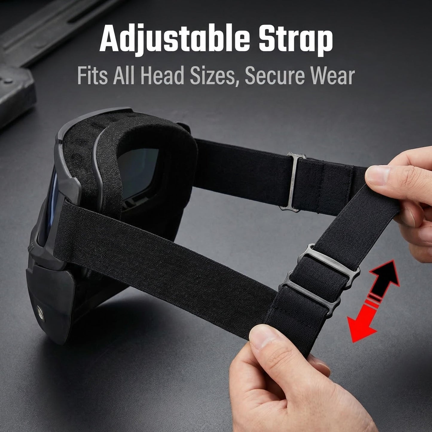 Dirt Bike ATV Goggles Motorcycle Gear Riding Motorcycle Face Mask Full Face Ski Goggles for Men Women Youth Protection Dust-Proof Anti-Slip Strap(M-colorfulLens)