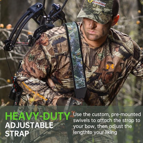 Crossbow Sling Compatible with Barnett,Adjustable Neoprene Crossbow Sling Compatible with Tenpoint,Crossbow Accessories Compatible with Ravin to Reduces Slipping, Sliding and Bouncing