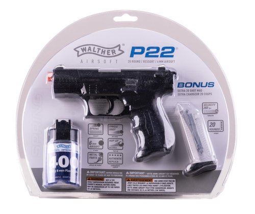 walther p22 special operations, black airsoft gun(Airsoft Gun)
