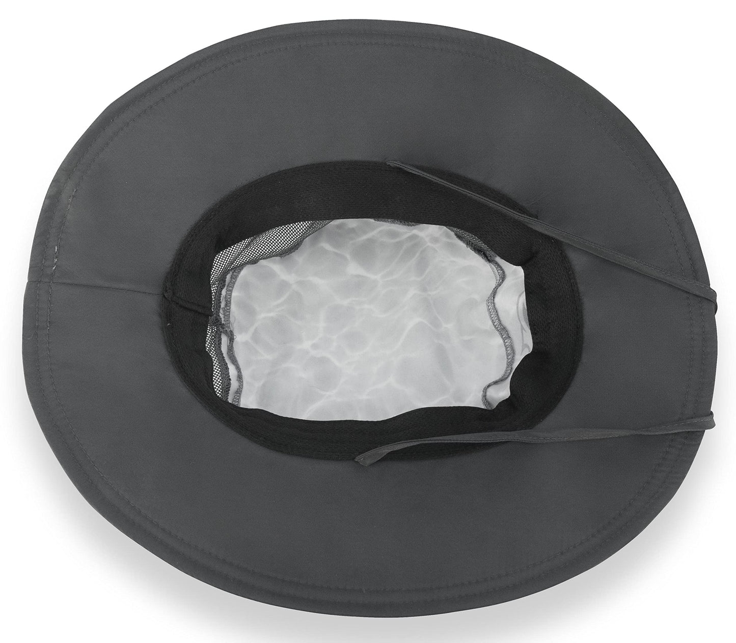 Fishoholic Fishing Hat - UPF50+ Sun Protection Wide Brim Bucket Hat with Straps