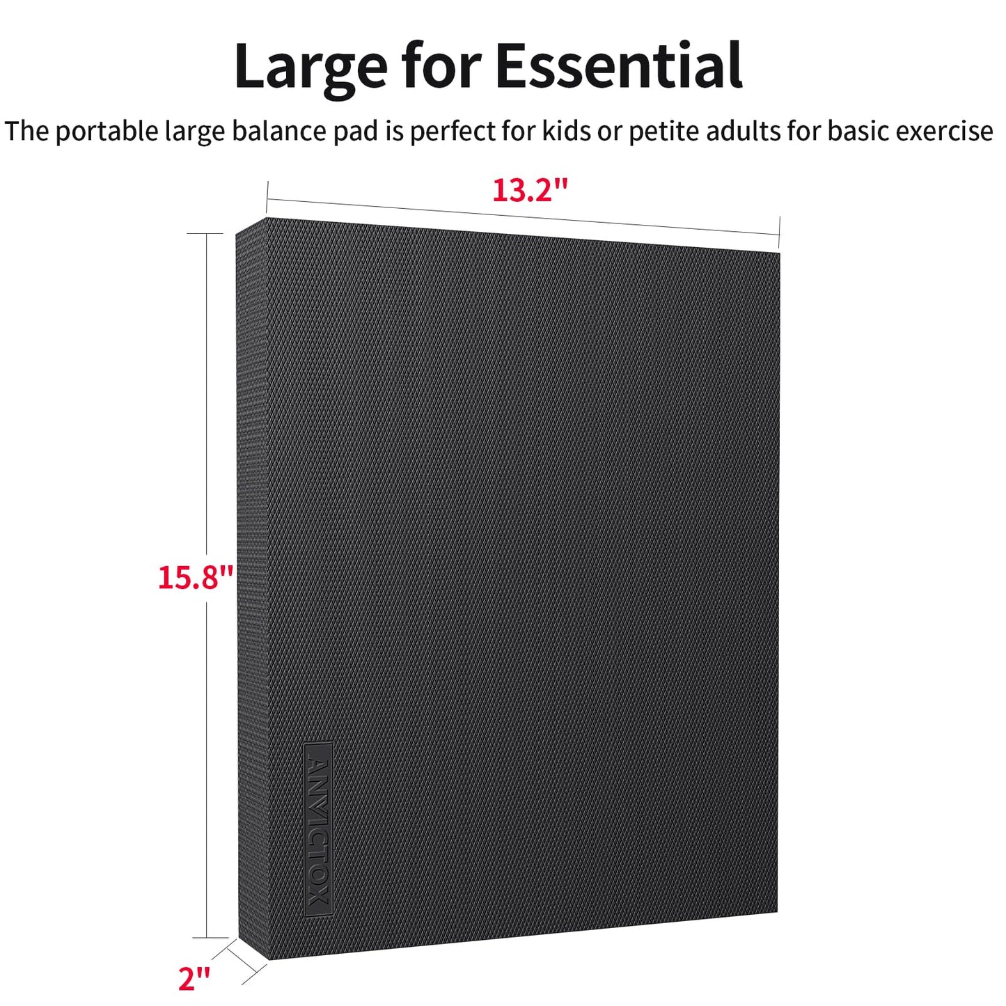 ANVICTOX Balance Pad 15.8 * 13.2 * 2 inch,Large Balance Pad for Physical Therapy,Foam Balance Board for Rehabilitation Stability Workout Knee and Ankle Exercise Strength Training