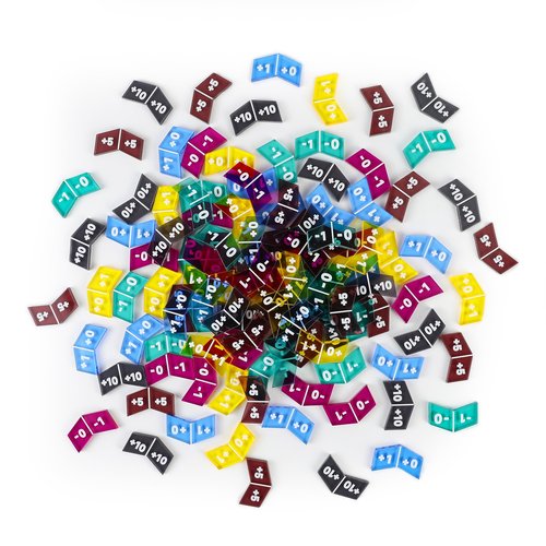 60Pcs Colorful MTG Buff Counter Tokens Magic Token Creature Stats or Loyalty Counters for MTG CCG Card Gaming Accessories