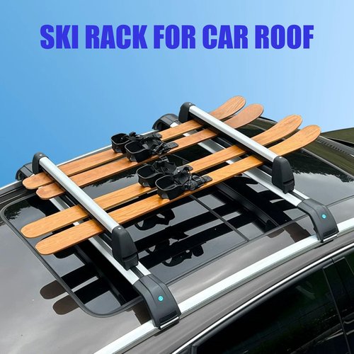 Snowboard roof Rack for Fishing Rods Skis Snowboard Skateboard Kayak Paddles Water Skis & More Rides Quietly Universal Mounting Easy to Use and Locking