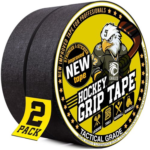 EAGLES Hockey Tape Multipurpose Cloth Tape for Lacrosse Baseball & Softball Bats, Pullup Bars, Sports Gift Perfect for Wrist, Ankle, Foot, Gymnastics Bar Tape, Fde Grip Tape
