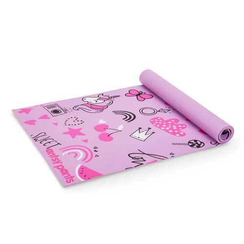 Antsy Pants Kids Yoga Mat - Yoga Mats for Kids, Home Workout, Travel, Fitness, Pilates, Stretching, Sturdy Non-Slip Exercise Mat for Toddlers, Size 60” x 24”, 3mm Thick Free of Toxic Phthalates