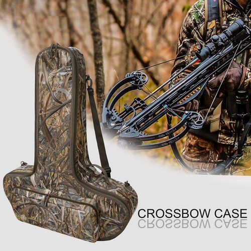 MYDAYS Soft Crossbow Case,Camo Padded Archery Bow Carrier Bag with Backpack Straps for Outdoor