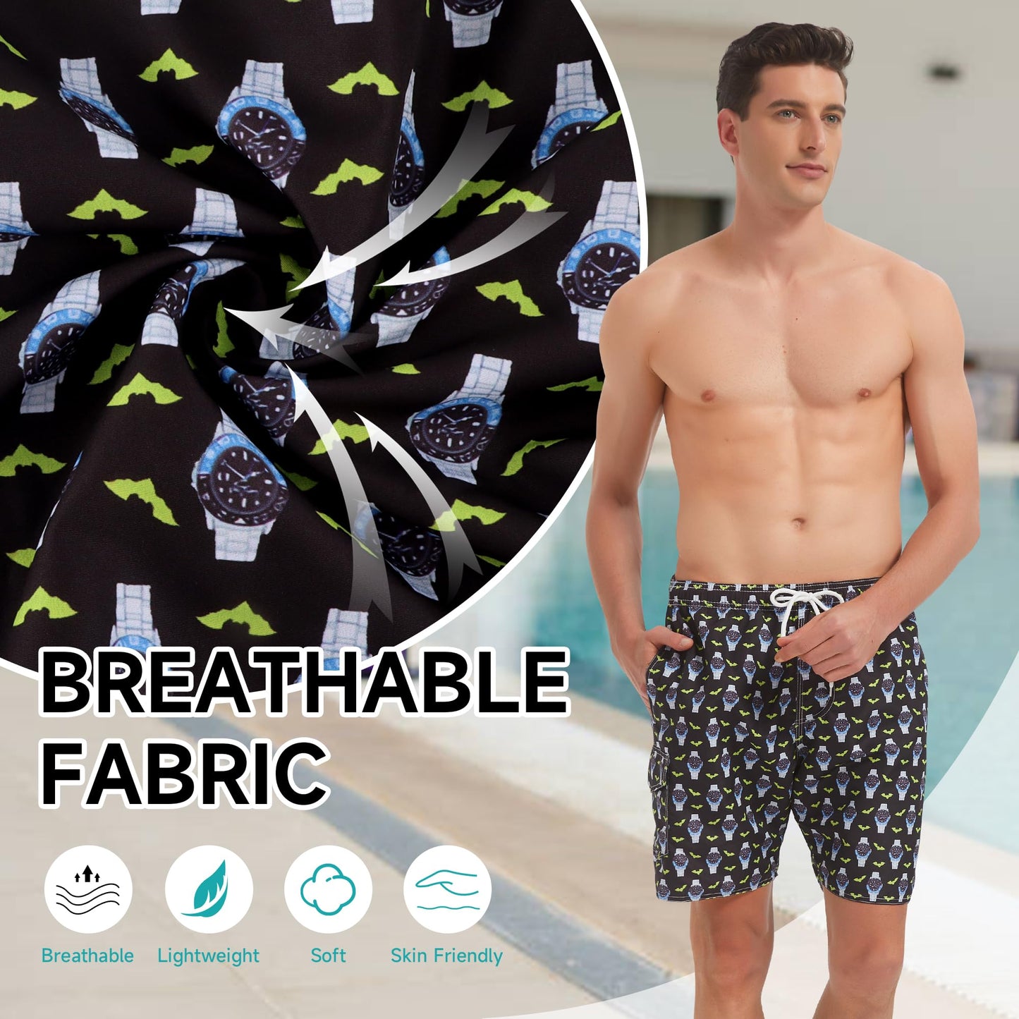 Srnede Mens Swim Trunks Swimsuit Trunks Swim Shorts Swimwear