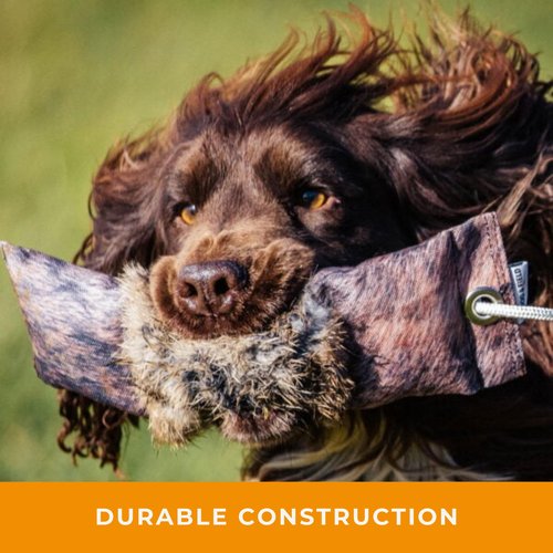 The Original Clone® Realistic Rabbit Fur Dog Training Dummies - Realistic Rabbit Fur Training Dummy with Throwing Toggle, for Gundog & Puppy Training - Gundog Training Equipment (1/2lb Rabbit Dummy)