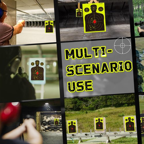 Targets for Shooting Range, 12" x 18", Self-Adhesive Paper Targets for Shooting with Timely Feedback for Gun Rifle Pistol Indoor Outdoor