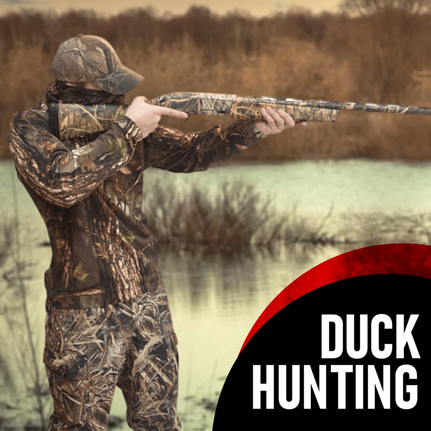 Camo Turkey Hunting Mask - Lightweight Camouflage Face Netting for Men
