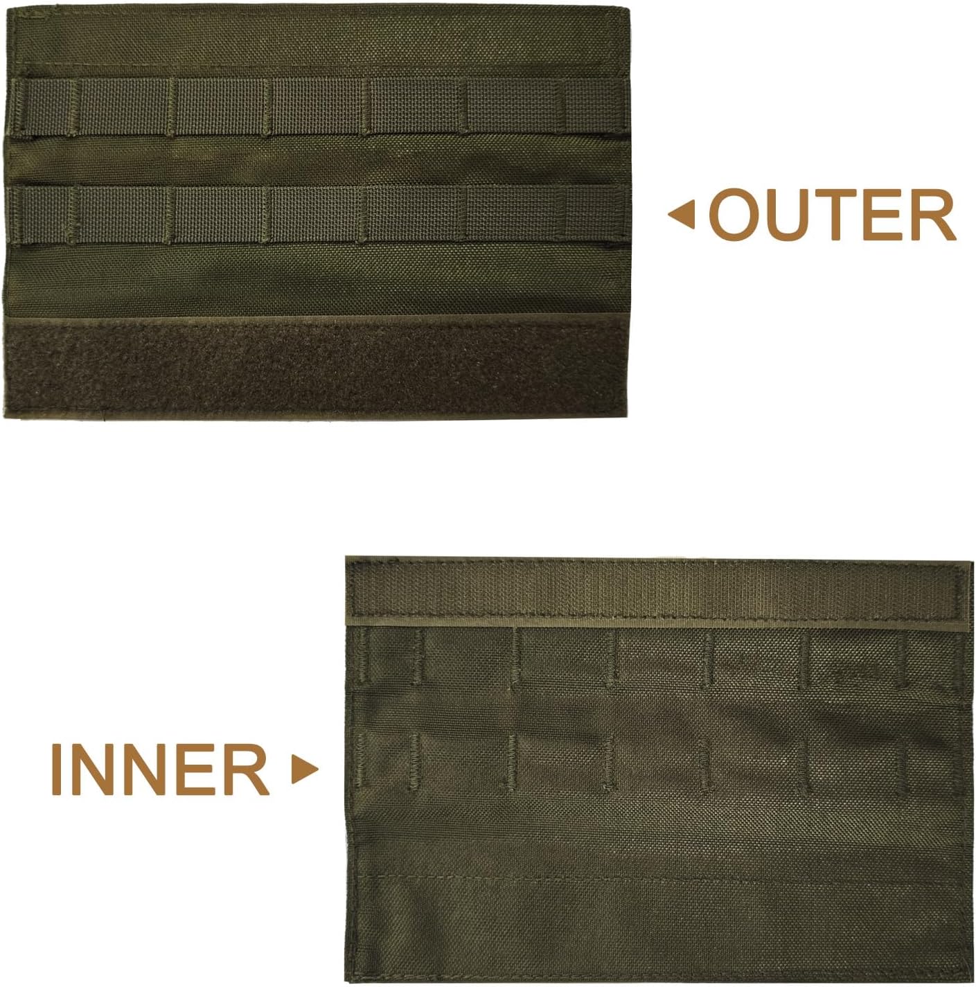 2 Pack Quick Release Suppressor Cover in 1000D Nylon - 8.7In Tactical Pouch with Adjustable Molle System for Tactical Tools & Accessories, Hunting, Outdoor