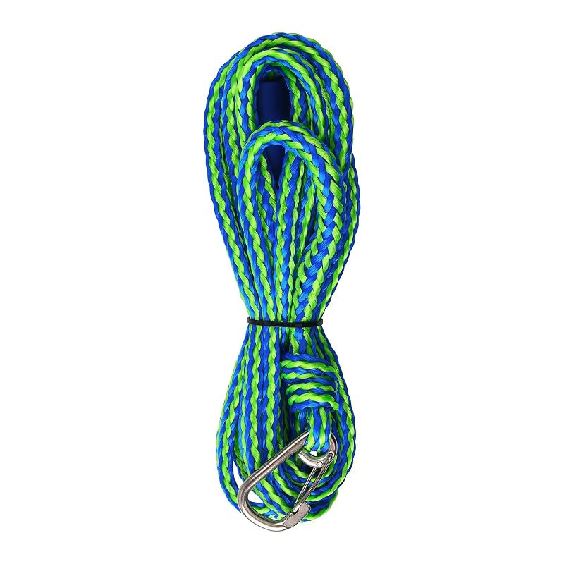 2 Pack PWC Docking Lines with Clip & Loop, Heavy Duty Braided Boat Rope 2200 lbs - Variation of THIS listing