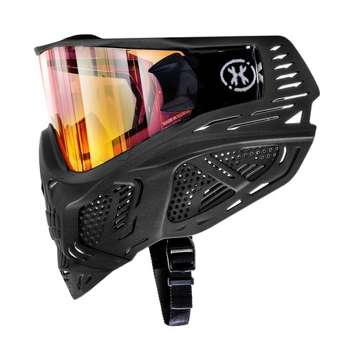 HK Army HSTL Skull Paintball Goggle/Airsoft Mask (Black, Fire)