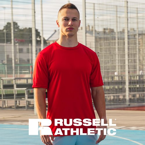 Russell Athletic Men's Short Sleeve Performance T-Shirt, True Red, Large