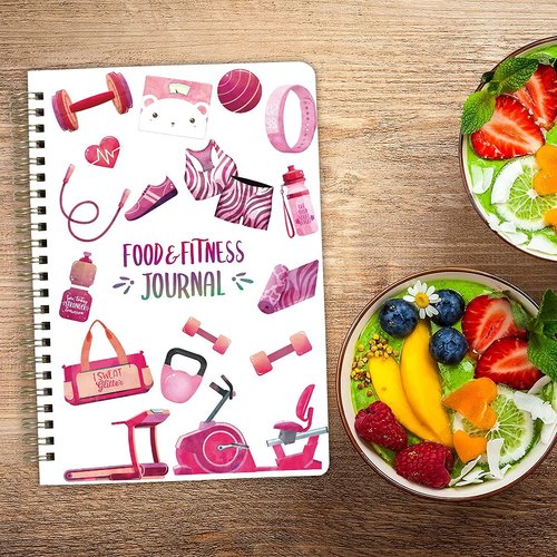 ceiba tree Food Fitness Workout Journal Weight Loss Nutrition Wellness Calorie Counter Log Diary Notebook Meal Planner Diet Exercise Training Health Tracker 6.1" x 8.5"