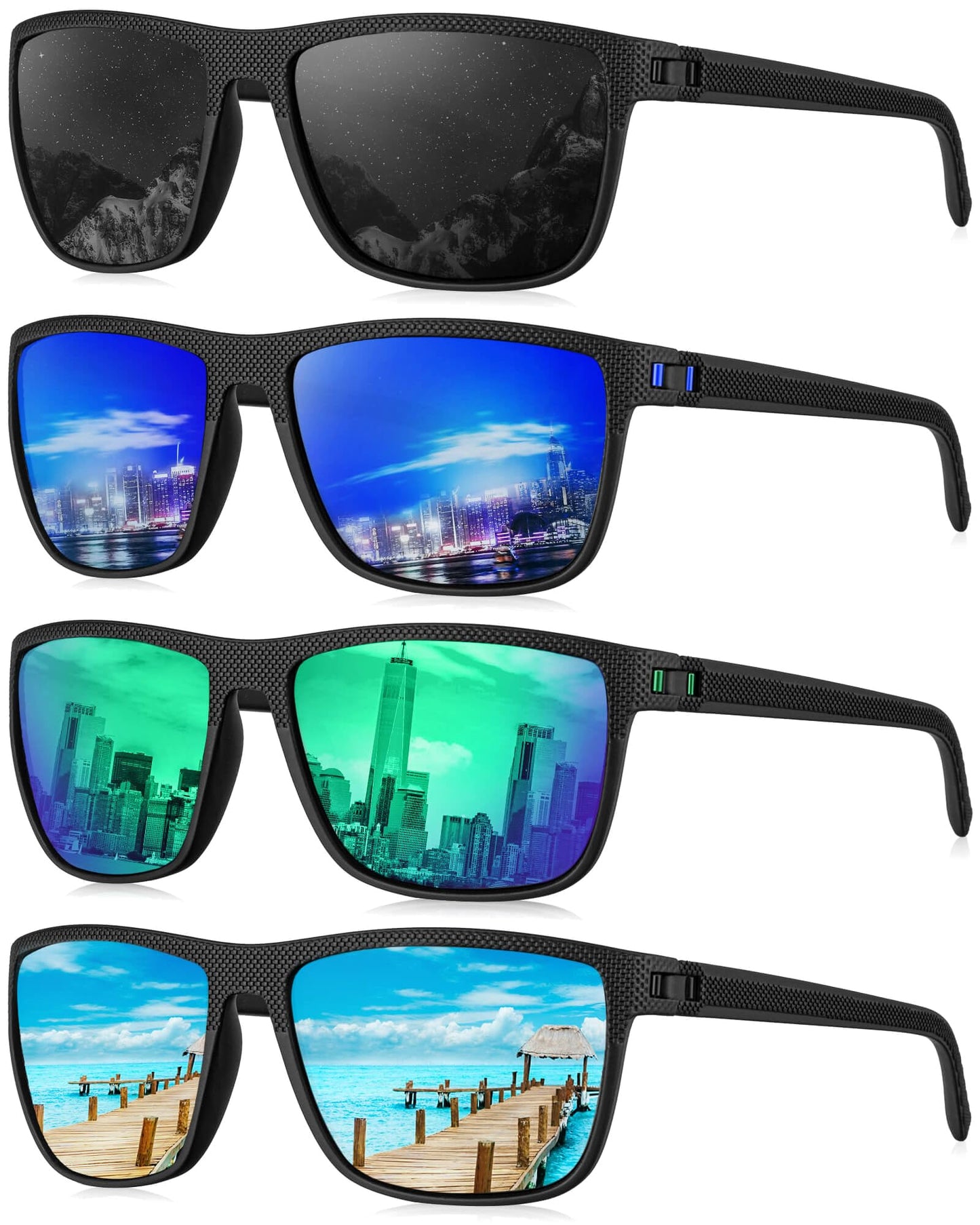 KALIYADI Mens Sun-Glasses Polarized Sunglasses-Men: Classic Sunglasses with Ultraviolet Protection for Driving Fishing Golf