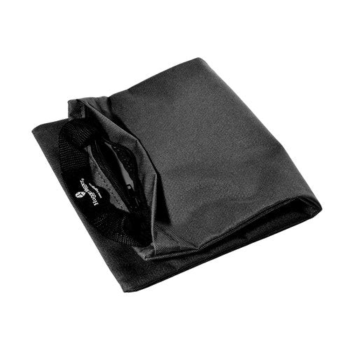 Hugger Mugger Unfilled 10lb Yoga Sandbag - Black - Adds Weight to Your Poses, Zipper Cover, Sturdy Handle, Durable Material, Not Filled with Sand