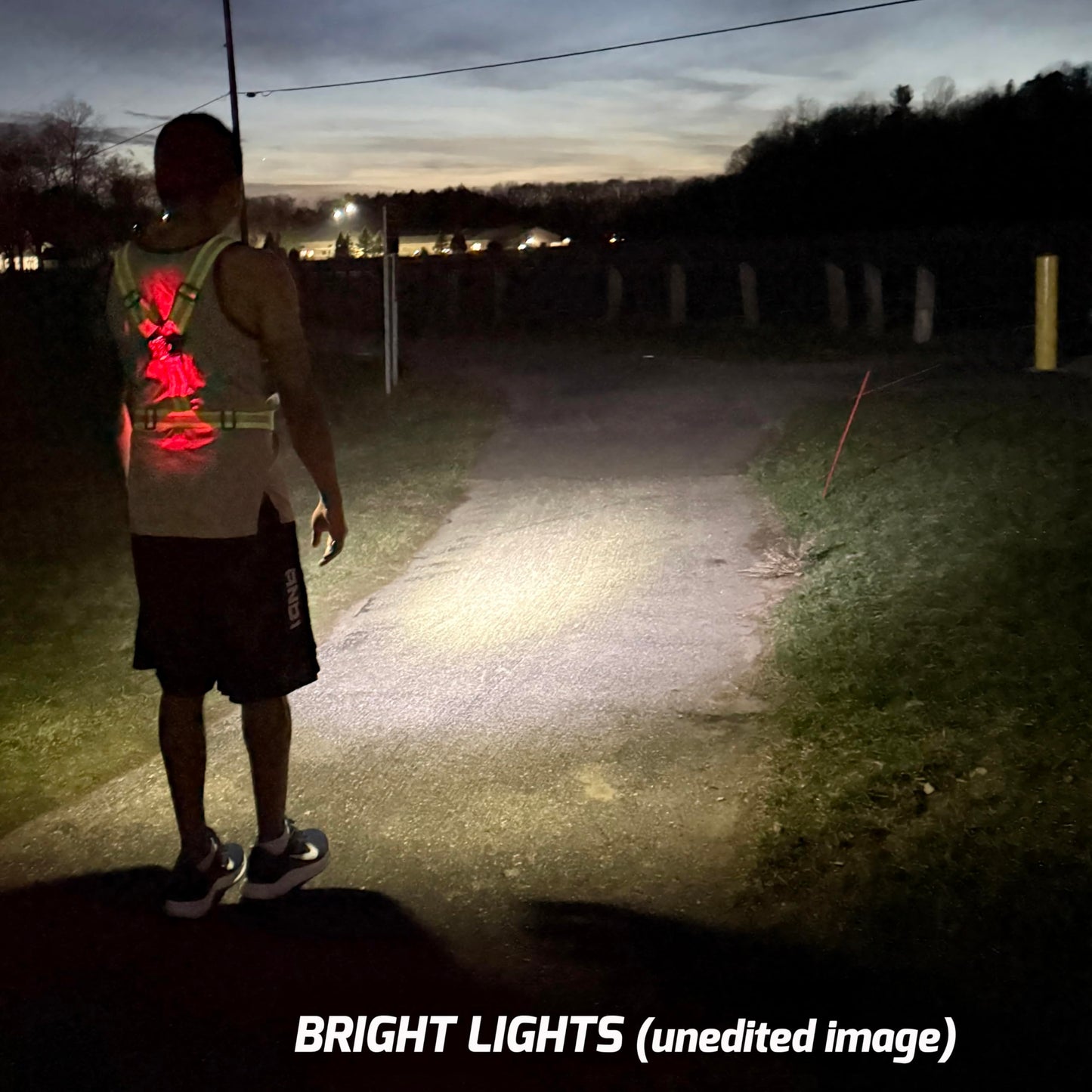 GREERRIDE Running Light Vest - Lighted Vest for Night Walking with Removable Rechargeable LEDs, Reflective Safety Gear for Men and Women to Provide High Visibility, Gift for Runners and Bikers