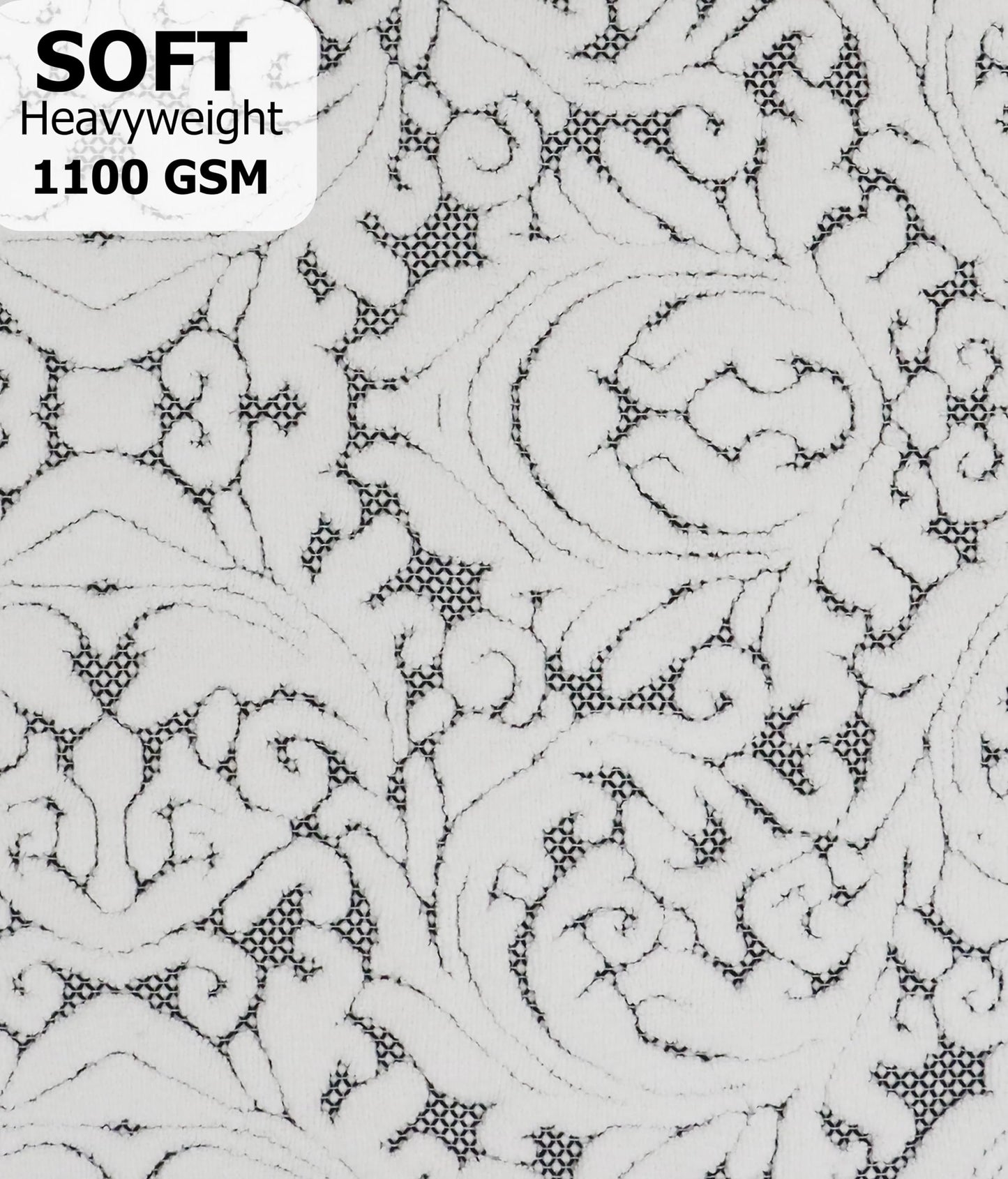 COTTON CRAFT Bath Tub Mat - 1 Pack Sculpted Damask Terry Jacquard Step Out Floor Mat - Heavyweight 1100 GSM Low Lint Absorbent Luxury Bathroom Mat - Shower Rug -Not a Bathroom Rug - 21 x 34 - Black