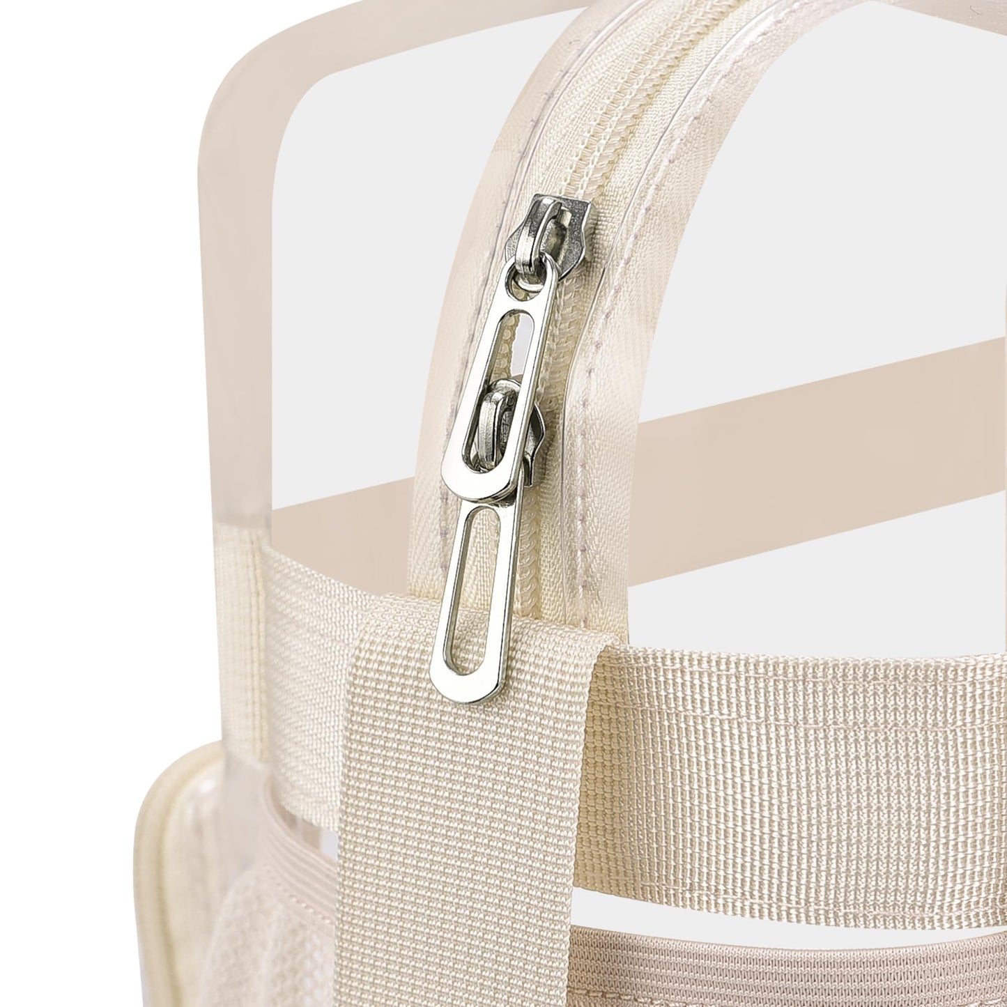 Oraben Clear Bags Stadium Approved Clear Tote Bag with Zipper Closure Crossbody Messenger Shoulder Bag with Adjustable Strap