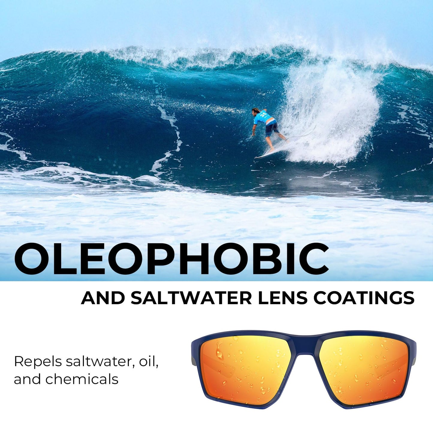 KastKing Osage Polarized Sport Sunglasses for Men and Women, Ideal for Driving Fishing Cycling Running, UV Protection