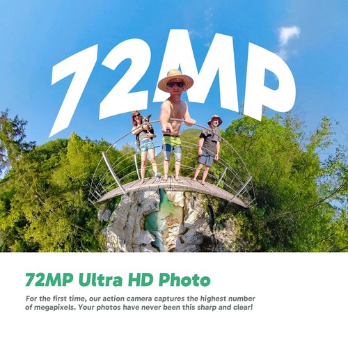 AKASO 360 Weatherproof 360° Action Camera - 5.7K 360 Video with 1/2" 48MP Sensors, 72MP 360 Photo, 360-SuperSmooth, 2.29" Touchscreen, Invisible Selfie Stick Effect, 360° Horizon Lock, AI Tracking