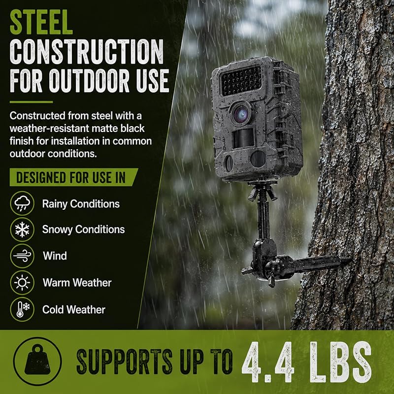 Nuobake Trail Camera Mount 2-Pack, Screw-In Tree Mounts for 1/4-20 Cameras & Accessories