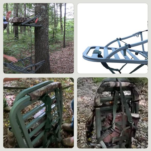 JIAXLTD Summit Treestand Shoulder Tether Straps Hunting Climbing Stand Made of Polyester Adjustable Backpack Straps Tree Stand Accessories Compatible with Most Tree Stand Climber Seat Platform Slats
