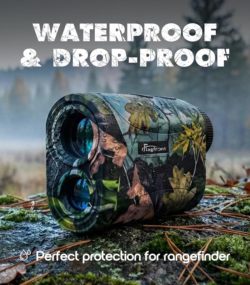 1200-Yard Laser Rangefinder for Golf & Archery — Quick Readings, 6x Magnification