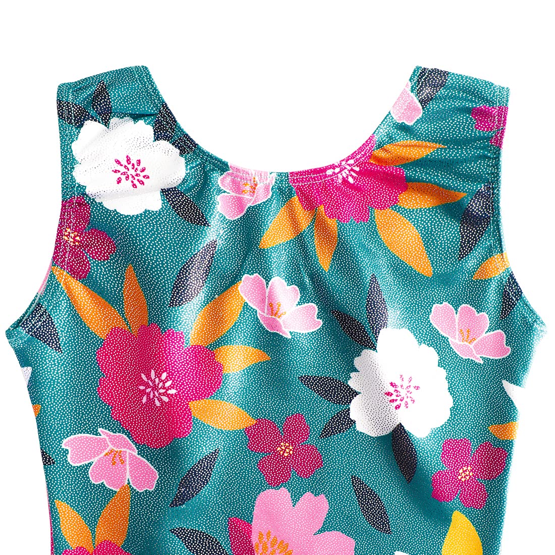 HOZIY Green Girl Gymnastics Leotard with Shorts for Kids Leo Size 8-9 9-10 8-10 Year Old White Pink Flower Floral Tumbling Outfits Biketard Shiny Sparkly Leotards for Girls Gymnastics Size 8-10