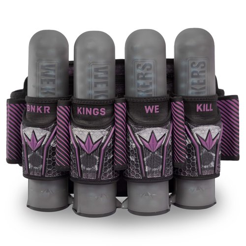 Bunkerkings Fly2 Skulls Paintball Pod Pack – Strapless Pack with 8 ESC Pods (4+7, Purple)