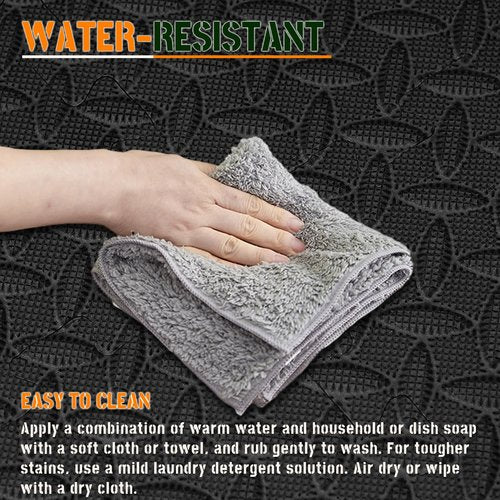 Gold Water Trading GWT Puzzle Exercise Mat, EVA Foam Interlocking Floor Tiles for Home Gym, Workout Equipment, Treadmill, Protective Flooring, Fit Tile 24 SQ FT (6 Pcs)