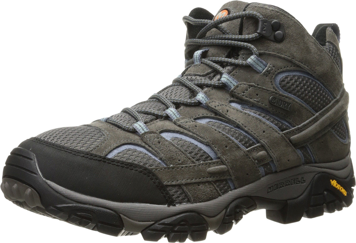 Merrell Women's Moab 2 Mid Waterproof Hiking Boot, Granite, 8 M US