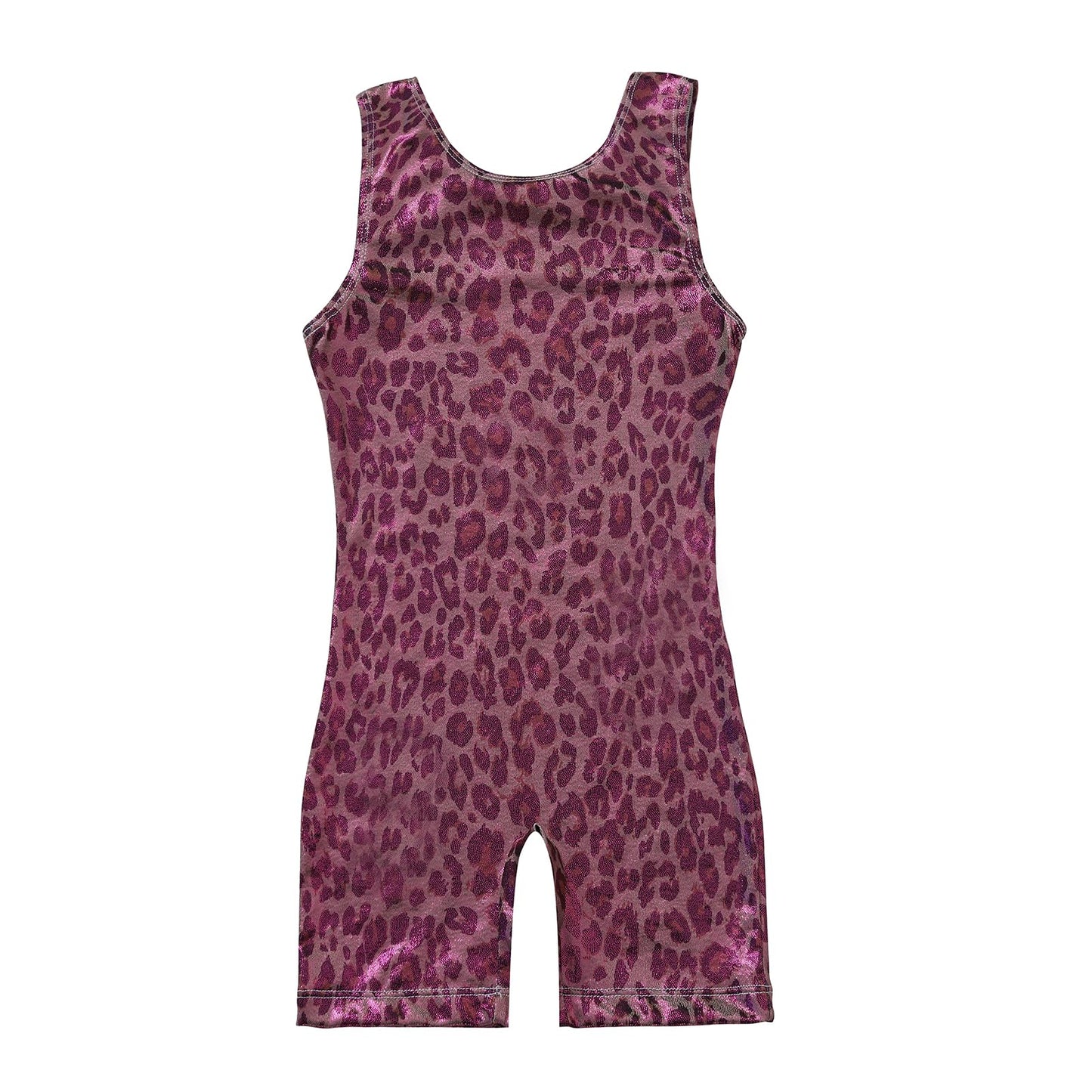 Phineein Leotards for Girls Gymnastics - Toddler Dance Biketards Spotted Pink Leopard Athletic Dance Wear, 4/5
