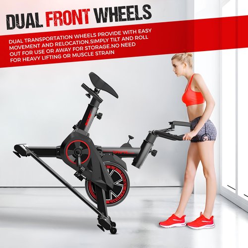 GYM Exercise Bike Light Weight Best Professional Commercial Home Aerobic Air Magnetic Spin Fitness Indoor Outdoor cheap Spinning Cycling Bike, Capacity 120kg, Healthy strong Body