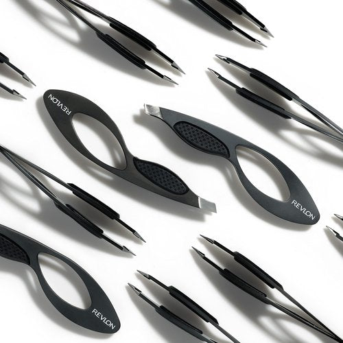 Revlon Comfort and Control Tweezer, Easy to Use Eyebrow Tool with Wide Grip, 1 count