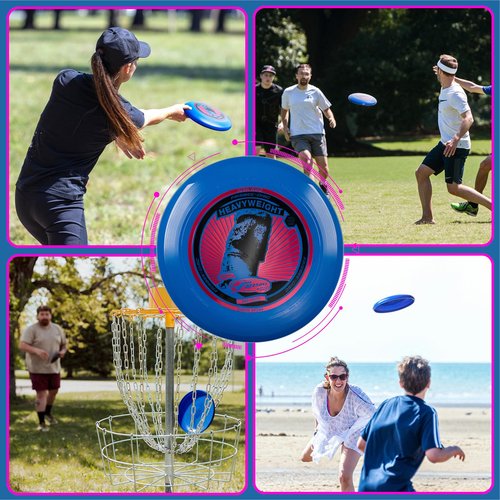 Wham-O Frisbee Heavyweight 200g, 11 Inch Long Distance and Durable Stable Flying Disc for Outdoor Activities and Family Fun - 1 Pack