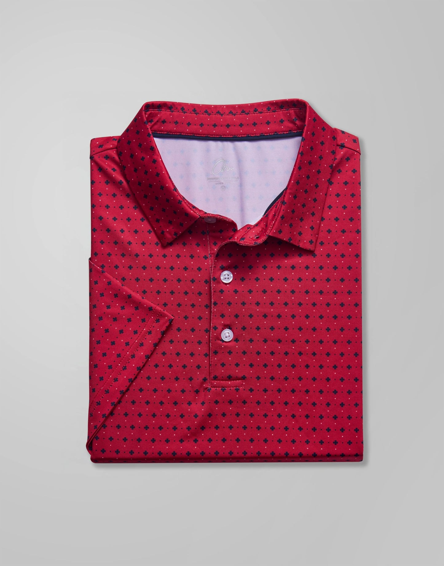 Obla Mens Golf Polo Shirts Short Sleeve Dry Fit Performance Moisture Wicking Casual Print Collared Golf Shirts for Men (Red Flower_4XL)