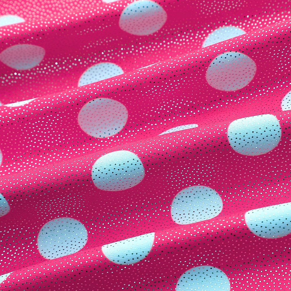HOZIY Gymnastics Leotards for Girls 3t 4t With Shorts Hot Pink Polka Dots Black Unitards
