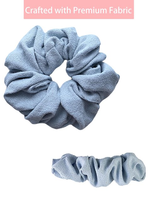 Yoga Mat Scrunchie - Yoga Mat Strap Band - Wrap Organizer for Yoga Mat - Fits Most Size Mats -Mat Not Included (Blue)