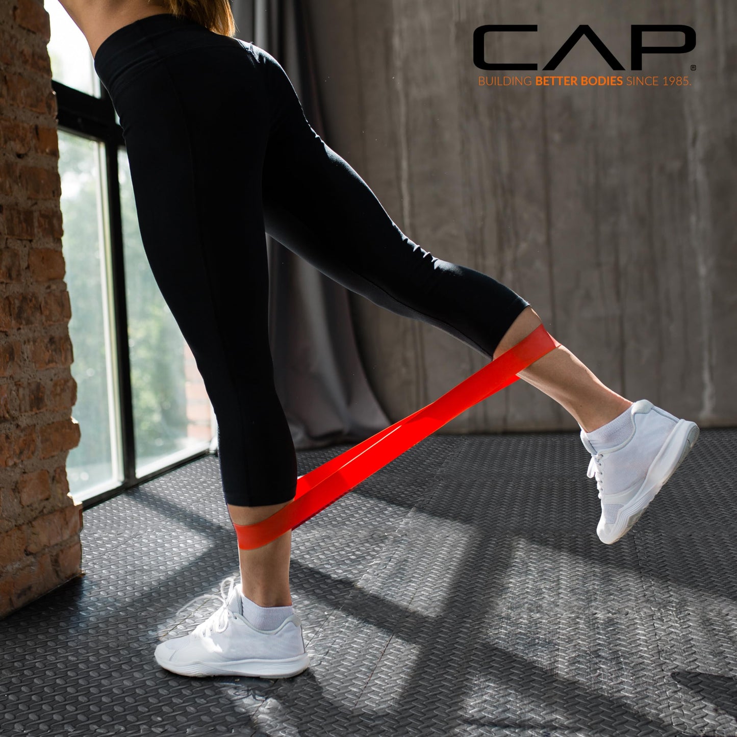 CAP Barbell 1/2-Inch Interlocking EVA Foam Exercise Puzzle Mat Home Gym Flooring - 2 Pack | 24" x 24" x 1/2" | T Pattern - Blue