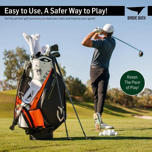 Birdie Bath Portable Golf Ball Cleaner - Ultimate Personal Golf Ball Washer