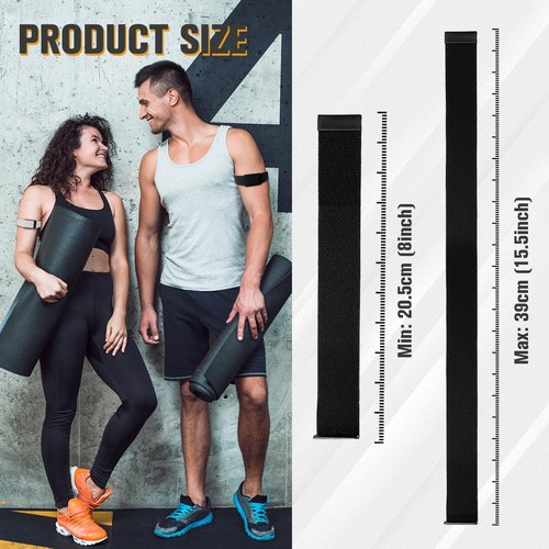Anpzband 2Packs Compatible with Whoop 4.0 Bicep/Ankle Band, 40cm Adjustable Nylon Strap, Breathable Design for Fitness Training, Washable & Durable (No U-shape Frame)